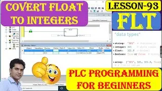 How to Convert Integer to Float value in plc programming | Advance Plc programming Full Course Hindi
