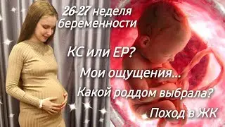 26-27 неделя беременности💕Какой роддом выбрала?ЕР или КС? 🤔