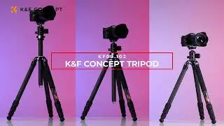 Tutorial on How to Use The K&F Concept Professional Carbon Fiber Tripod X324C4+BH-35