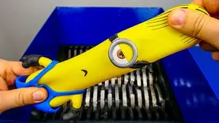 Shredding Stretchy MINION With Real SHREDDER!