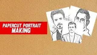 How to make stencil for papercut portrait.