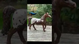 Schleich and Breyer custom hand-painted model horse repaints