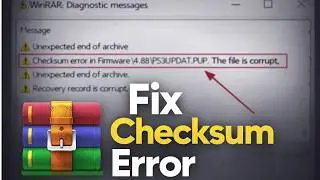 How to Fix WinRAR Checksum Error - Complete Guide 2026 (100% Working)