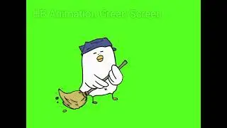 White Hen Animation (Green Screen) | animation | green screen