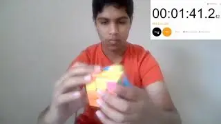 3x3 Rubik’s Cube Solving by Srithan|| 3x3 రుబిక్స్ క్యూబ్ సాల్వింగ్ by శ్రీతన్ రుద్రంగి ||