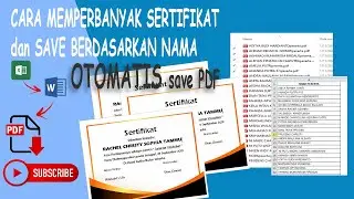 Multiply Certificate and save AUTO to PDF || TUTORIALS || FREE