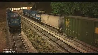 Trainz 2019 Conrail SD80MACs haul and flying pigs
