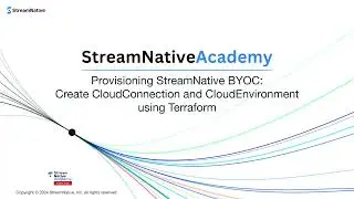 [Retired] Provisioning StreamNative BYOC: CloudConnection and CloudEnvironment using Terraform