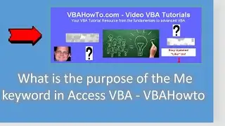 What is the purpose of the Me keyword in Access VBA