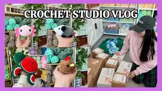 Timing Myself As I Crochet Orders!?🧶 Crochet My Final Orders of 2024 With Me! Crochet Studio Vlog 💕