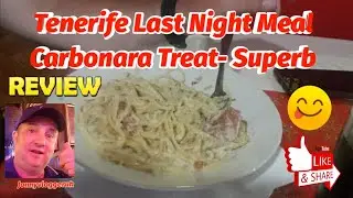 Pizzeria Delicias - San Isidro - Tenerife - Spaghetti Carbonara - superb