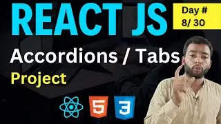 🚀 React JS Project for Beginners in Hindi: How To Create An Accordion In React JS | Day 8/30