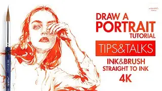 Portrait Drawing with Coloring Image / ENG&KOR Sub
