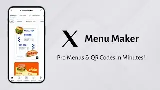 Welcome to X menu maker | Create & Share Digital Menus Easily!