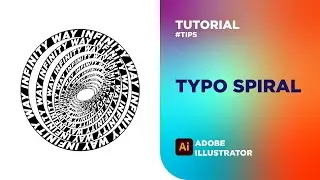 Typo Spiral | Adobe Illustrator CC