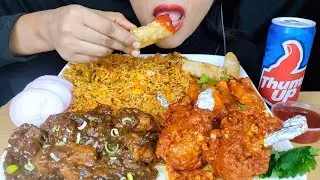 ASMR:*RECIPE*SCHEZWAN EGG FRIEDRICE +EATING EGG FRIEDRICE,CHICKEN MANCHURIAN,CHICKEN LOLLIPOP