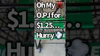 HURRY TO DOLLAR TREE… WHO’s DOWN WITH O.P.I FOR $1.25‼️ #new #dollartree #shopping