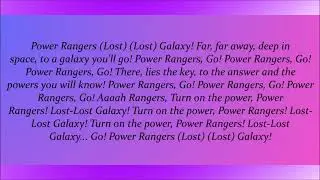 Power Rangers Lost Galaxy Theme Song Lyrics