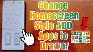 Honor Magic 5 Lite Change HOME-SCREEN Style ADD Applications to Drawer Keep APPS Better Organized