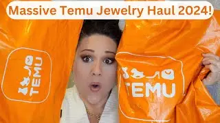 *MASSIVE & NEW* Temu Jewelry Haul & Try On! Gorgeous Jewelry All Designer Highend Inspired! W/Links!