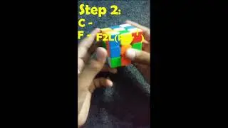 How i solve rubiks cube in 4 steps | Siddhant Cuber #shorts