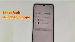 How to change default launcher in oppo