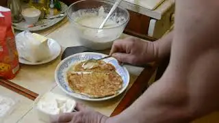 МАСЛЕННИЦА.Блины толстые с гречневой кашей.