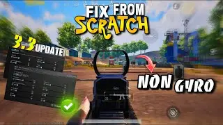 Make your Own Non Gyro Sensitivity For Zero Recoil & Best Settings for 3.3 Update | PUBG Mobile