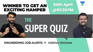 Live Giveaway | Subscribe @Engineering Job Alerts by Unacademy | Vaibhav Shivhare Sir