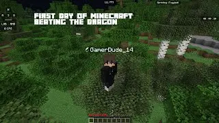 First day of survival Minecraft