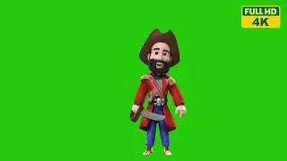 Pirate Adventures in 4K: Green Screen Extravaganza| Step into Pirate Legends with 3D Greenscreen