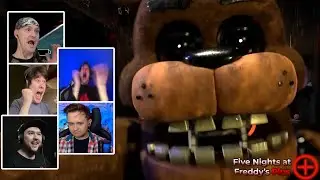 Реакция Летсплейщиков на Скример в Five Nights at Freddy's Plus