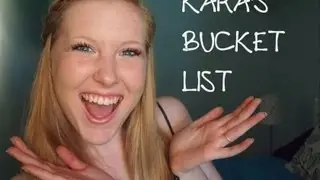 THINGS ON TUESDAY'S BUCKET LIST