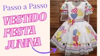 🌹Passo a Passo Vestido de festa Junina / Modelagem 🌹