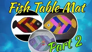 Crochet Fish Table Mat Part-2 💕 | Amarjyoti's Crochet World 🌍|