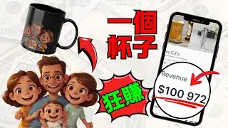 【ETSY賺錢】：AI一張圖片一個杯子狂賺10萬美金（被動收入）