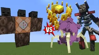 WITHER STORM VS MUTANT MORE - GIANT SHULKER AND OTHER MUTANTS IN MINECRAFT