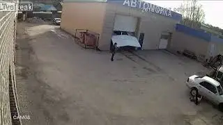 Woman killed in freak accident outside car wash