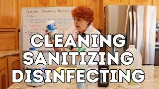 Cleaning Sanitizing Disinfecting