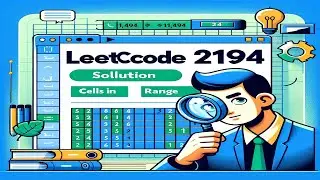 Solve LeetCode 2194 Quickly: Excel Range Cell Identifier Tutorial!