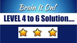 Brain It On! - Physics Puzzle Game Level 4, 5, 6 Solution.