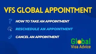 How to Take VFS Global Appointment | Reschedule an Appointment | Cancel an Appointment