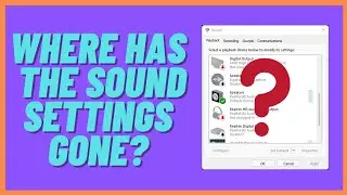 How to open Legacy Sound Settings in Windows 11