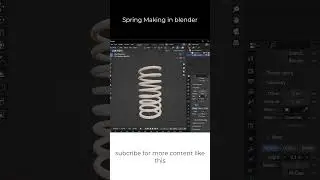 spring making tutorial in blender  