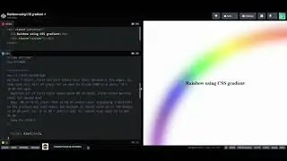 Rainbow using CSS gradient