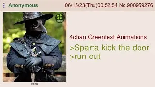 Anon dresses up as plague doctor | 4chan Greentext Animations