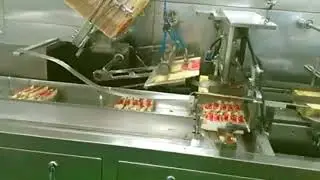 Snack bags 10pcs with tray cartoning machine