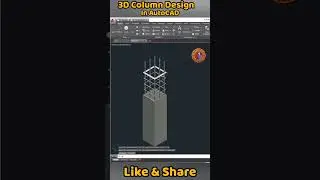 3D Column Design in AutoCAD 