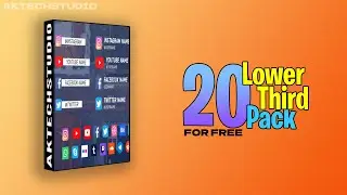 20 MINIMALIST AE SOCIAL LOWER THIRD || MINIMAL SOCIAL MEDIA LOWER THIRD || FREE AFTER EFFECTS PRESET