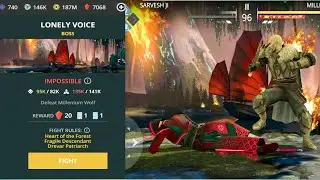 Level - 50 Impossible | Lonely Voice Boss | Defeat Millienium Wolf |  Shadow Fight 3